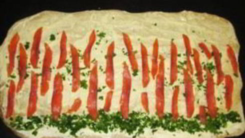 лаваш с рыбой и плавленым сыром