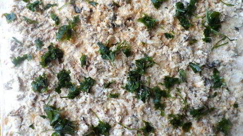 лаваш с рыбой и рисом в духовке