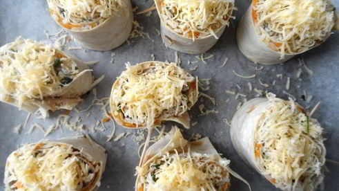 лаваш с рыбой и рисом в духовке