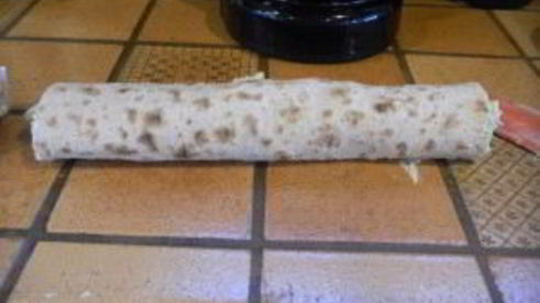 лаваш с семгой и огурцом