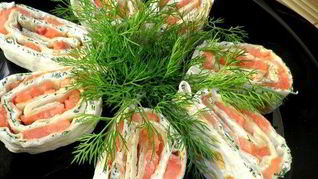 Лаваш с семгой