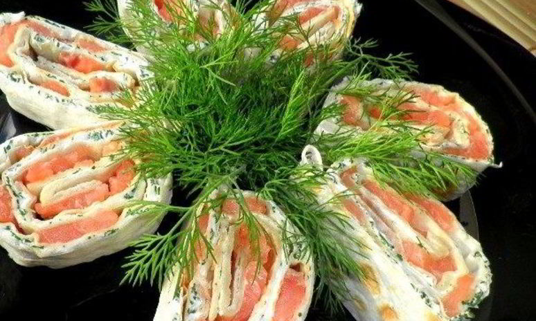 Рецепт лаваша с семгой