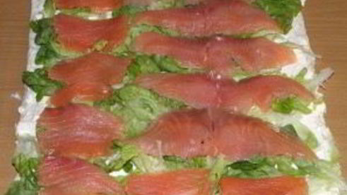 лаваш с семгой