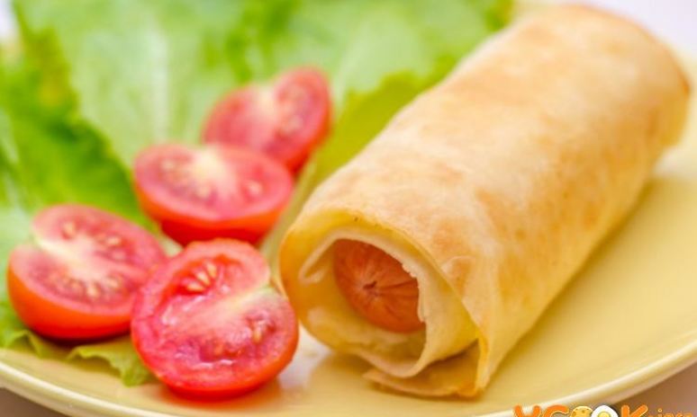 Рецепт лаваша с сосиской и сыром