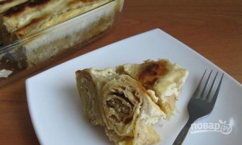 Рецепт лаваша с творогом сладкий