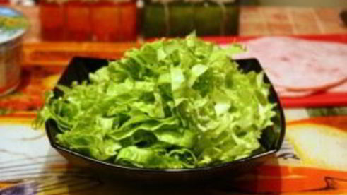 лаваш с ветчиной и плавленым сыром