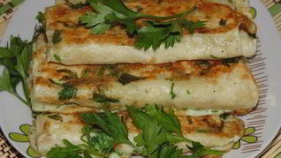 Рулетики из лаваша жареные