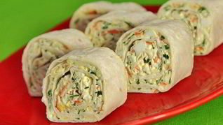 Рулеты Краб-кебаб из тонкого лаваша
