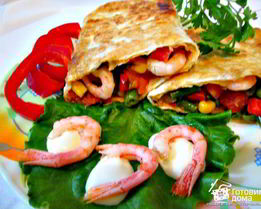 Средиземноморский завтрак из лаваша