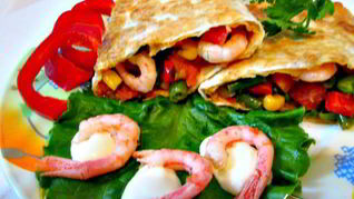 Средиземноморский завтрак из лаваша