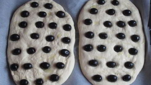 фокачча с оливками