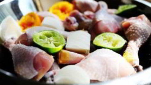 куриные ножки в цитрусовом маринаде не лепешках