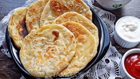 лепешки без дрожжей на сковороде