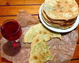 Лепешки на сметанном тесте