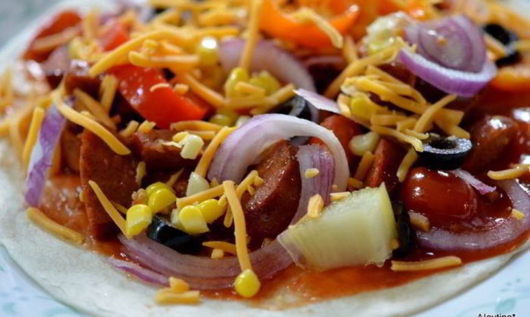 Рецепт лепешек с колбасой чоризо