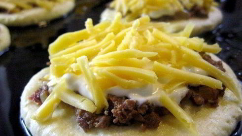 лепешки с мясом