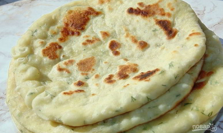 Рецепт лепешек жареных на кефире