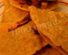 Рисовые лепешки с начинкой из грибов