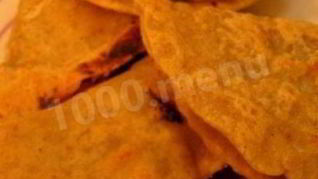 Рисовые лепешки с начинкой из грибов