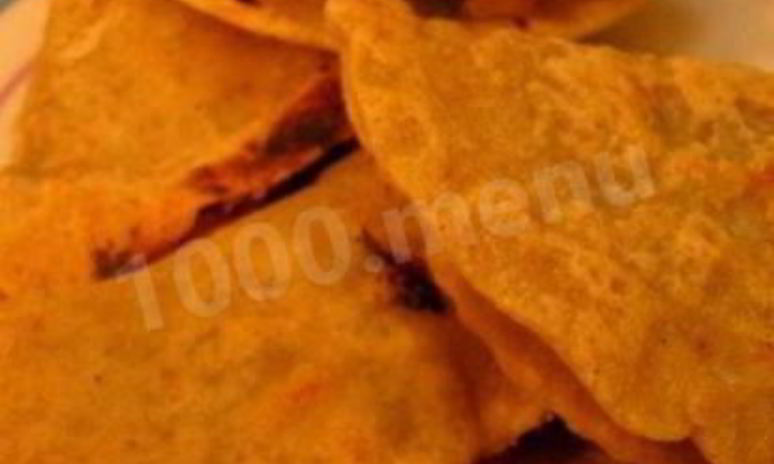 Рецепт рисовых лепешек с начинкой из грибов