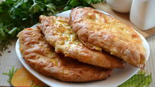 Сырные лепешки на кефире