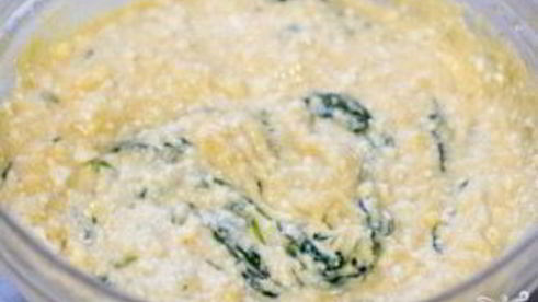 творожная лепешка с полентой