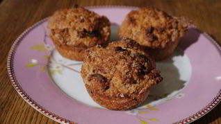 Арахисовые маффины с горьким шоколадом