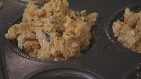 арахисовые маффины с горьким шоколадом