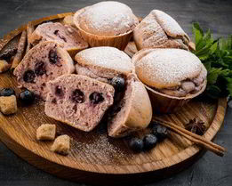 Черничные маффины