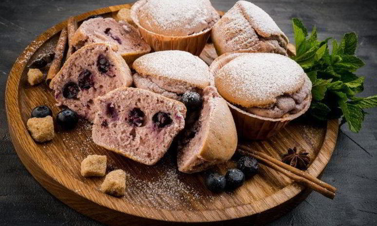 Рецепт черничных маффинов