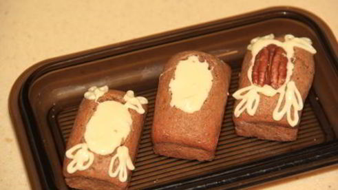 кофейные мини маффины с орехом пекан и белым шоколадом