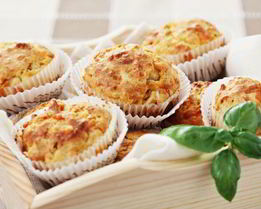 Куриные маффины с сыром и зеленью