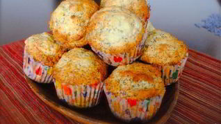Лимонные маффины с маком
