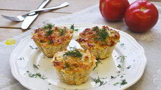 Маффины из индейки с укропом
