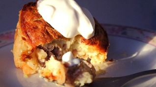 Маффины из кабачков с грибами