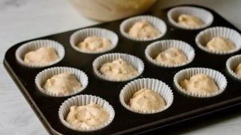 маффины на клубничном йогурте