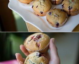 Маффины с голубикой