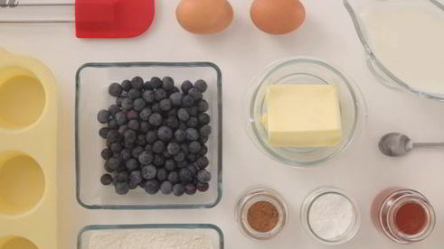 маффины с голубикой