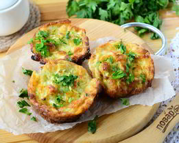 Маффины с кабачком и сыром