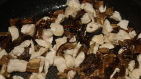 маффины с курицей и грибами