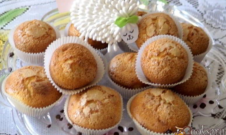 Рецепт маффинов с лимонной ноткой и шоколадными каплями