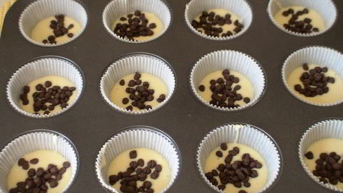 маффины с лимонной ноткой и шоколадными каплями