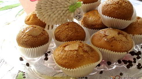 маффины с лимонной ноткой и шоколадными каплями