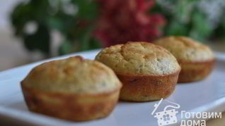 Маффины с лососем и креветками