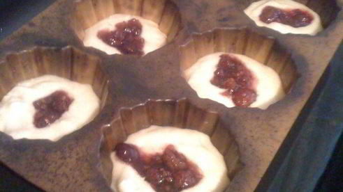 маффины с малиной