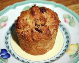 Маффины с шоколадом и бананами