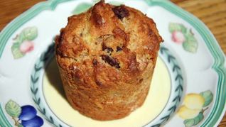 Маффины с шоколадом и бананами