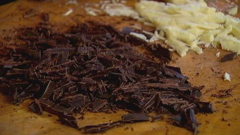 маффины с шоколадом и вяленой вишней