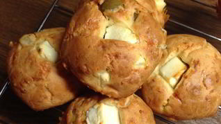 Маффины с сыром фета и оливками