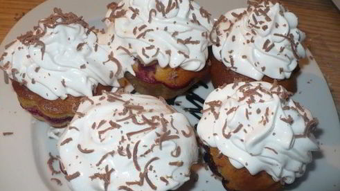 маффины с ягодами